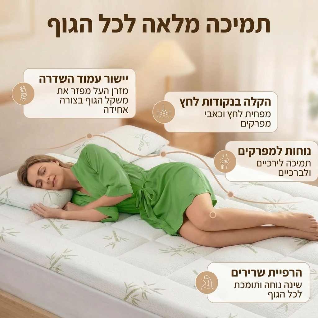 EverRest™ - כיסוי פרמיום מרופד מבמבוק אסייתי