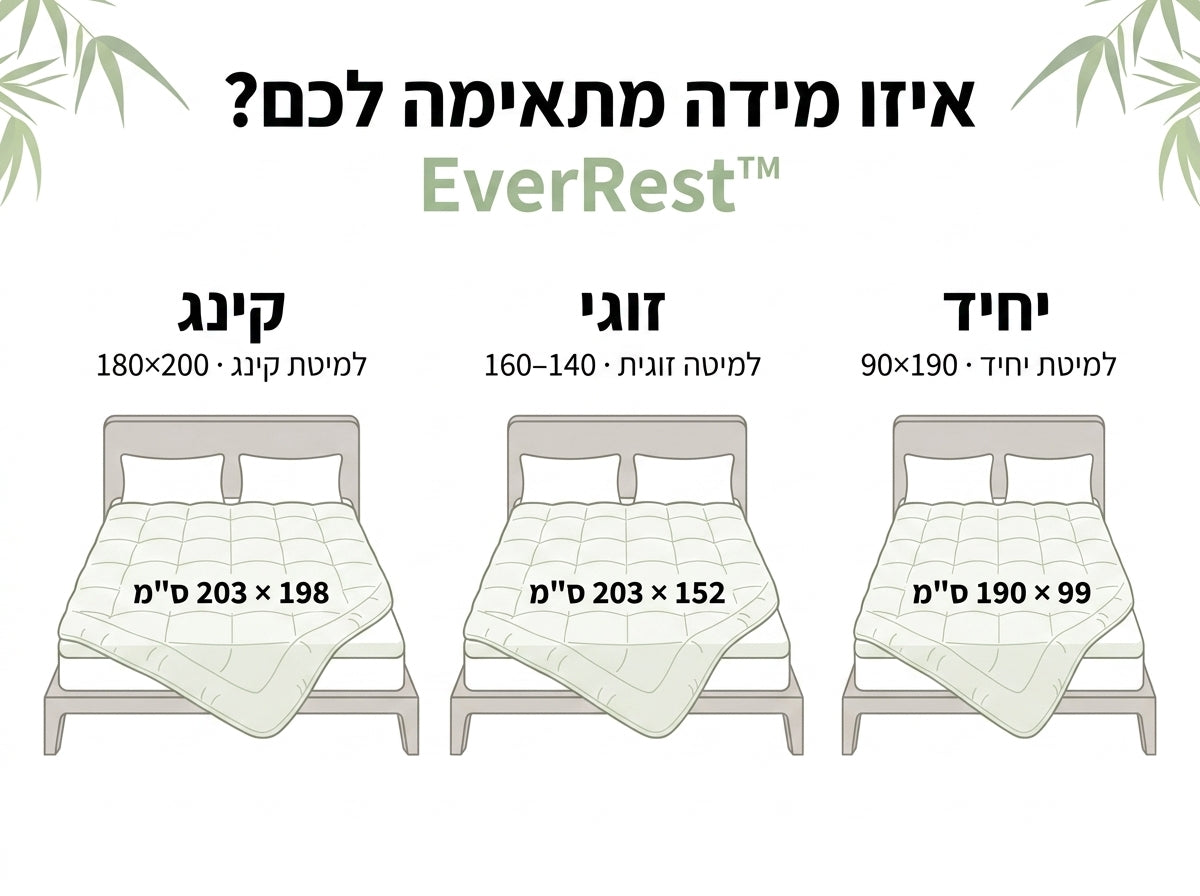 EverRest™ - כיסוי פרמיום מרופד מבמבוק אסייתי